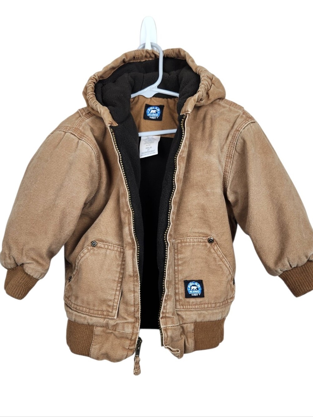 Polar King By Key Toddler Brown Canvas Duck Barn Jacket Ranch Kids Size 3T